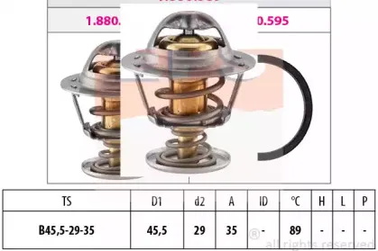 1.880.389S EPS Термостат, охлаждающая жидкость
