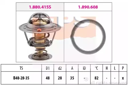 1.880.415 EPS Термостат, охлаждающая жидкость