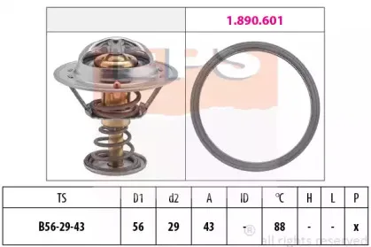 1.880.553 EPS Термостат, охлаждающая жидкость