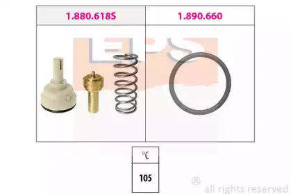 1.880.618 EPS Термостат, охлаждающая жидкость