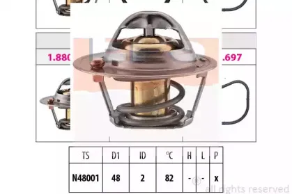 1880691S EPS Термостат, охлаждающая жидкость