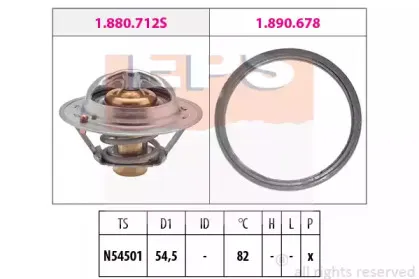 1.880.713 EPS Термостат, охлаждающая жидкость