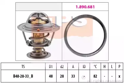 1.880.724 EPS Термостат, охлаждающая жидкость