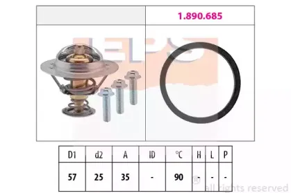 1.880.731 EPS Термостат, охлаждающая жидкость