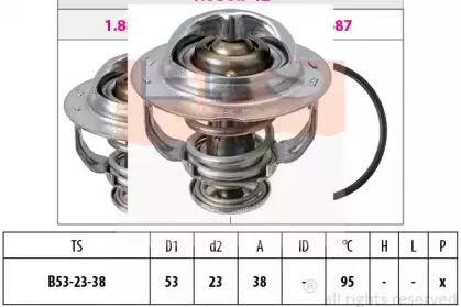 1.880.742S EPS Термостат, охлаждающая жидкость