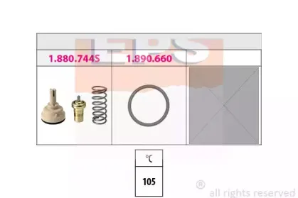 1.880.744K EPS Термостат, охлаждающая жидкость