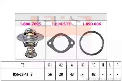 1.880.769 EPS Термостат, охлаждающая жидкость