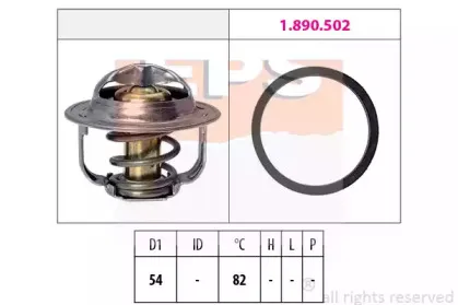 1.880.800 EPS Термостат, охлаждающая жидкость
