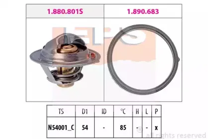 1.880.803 EPS Термостат, охлаждающая жидкость