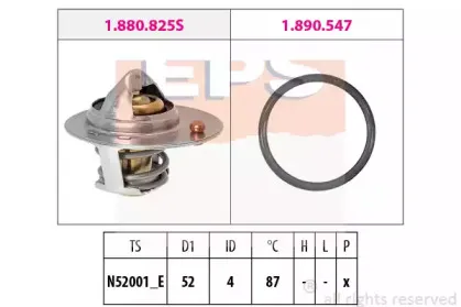 1.880.825 EPS Термостат, охлаждающая жидкость