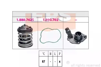 1.880.827K EPS Термостат, охлаждающая жидкость