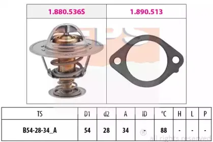 1.880.869 EPS Термостат, охлаждающая жидкость