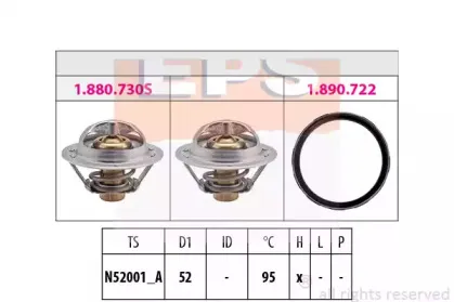 1.880.946 EPS Термостат, охлаждающая жидкость