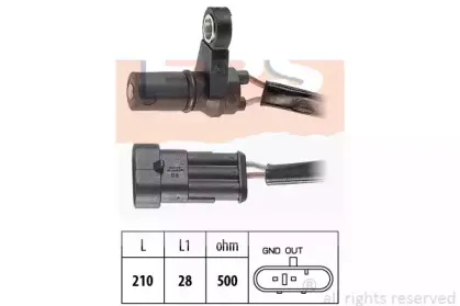 1.953.107 EPS Датчик частоты вращения, автоматическая коробка передач