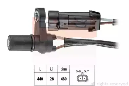 1.953.495 EPS Датчик частоты вращения, автоматическая коробка передач