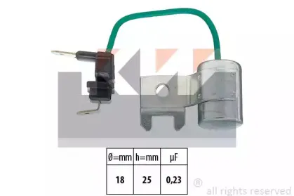 606 195 KW Конденсатор, система зажигания