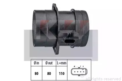 491 446 KW Расходомер воздуха