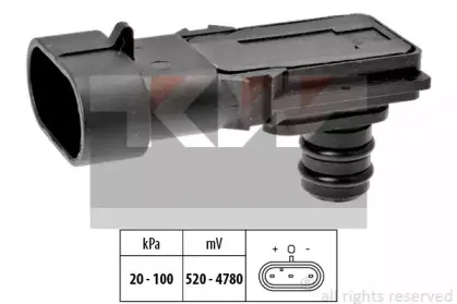 493 023 KW Датчик давления воздуха, высотный корректор
