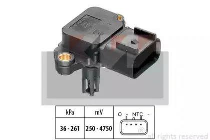 493 076 KW Датчик давления воздуха, высотный корректор