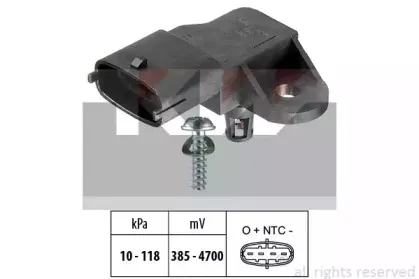 493 091 KW Датчик давления воздуха, высотный корректор