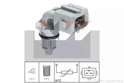 494 002 KW Датчик, температура впускаемого воздуха