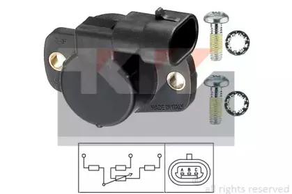 495 083 KW Датчик, положение дроссельной заслонки