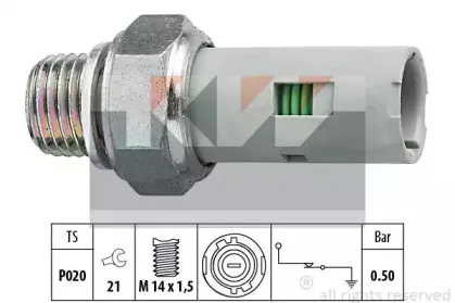 500 151 KW Датчик давления масла
