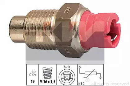 530 000 KW Датчик, температура охлаждающей жидкости