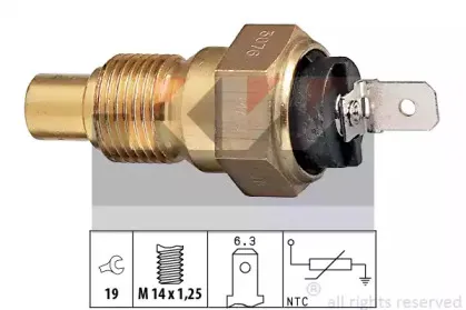 530 076 KW Датчик, температура охлаждающей жидкости