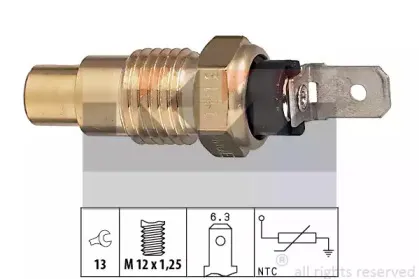 530 121 KW Датчик, температура охлаждающей жидкости