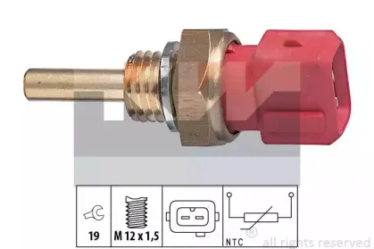 530 155 KW Датчик, температура охлаждающей жидкости