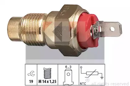 530 203 KW Датчик, температура охлаждающей жидкости