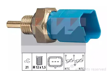 530 291 KW Датчик, температура охлаждающей жидкости