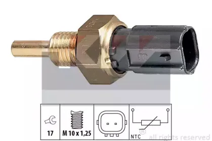 530 299 KW Датчик, температура охлаждающей жидкости