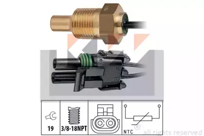 530 307 KW Датчик, температура охлаждающей жидкости