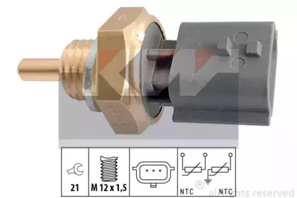 530 365 KW Датчик, температура охлаждающей жидкости