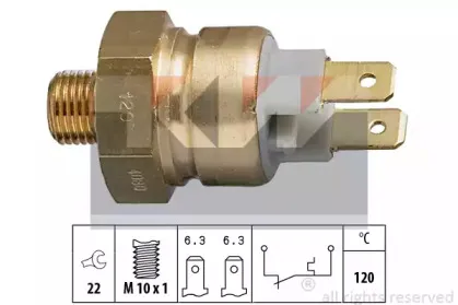 540 080 KW термовыключатель, сигнальная лампа охлаждающей жидкости