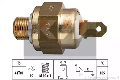 540 097 KW термовыключатель, сигнальная лампа охлаждающей жидкости