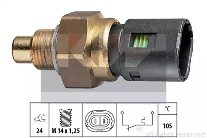 540 126 KW термовыключатель, сигнальная лампа охлаждающей жидкости