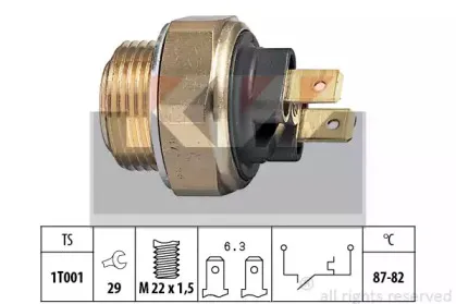 550 017 KW Термовыключатель, вентилятор радиатора