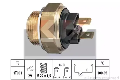 550 019 KW Термовыключатель, вентилятор радиатора
