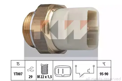 550 027 KW Термовыключатель, вентилятор радиатора