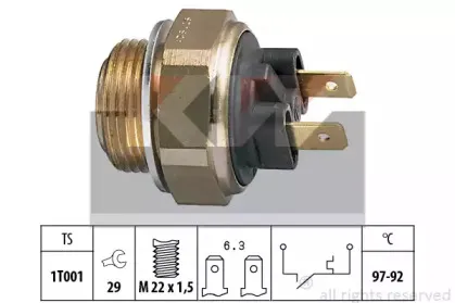 550 111 KW Термовыключатель, вентилятор радиатора