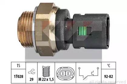 550 128 KW Термовыключатель, вентилятор радиатора