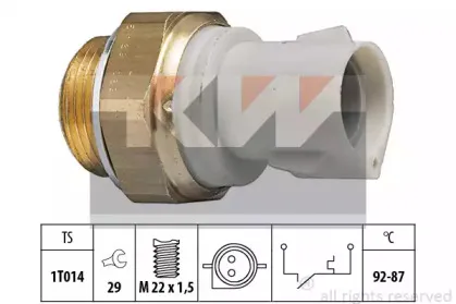 550 129 KW Термовыключатель, вентилятор радиатора