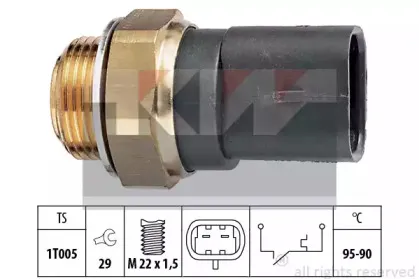 550 136 KW Термовыключатель, вентилятор радиатора