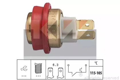 550 143 KW Термовыключатель, вентилятор радиатора