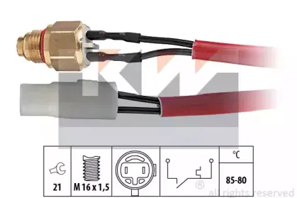 550 150 KW Термовыключатель, вентилятор радиатора