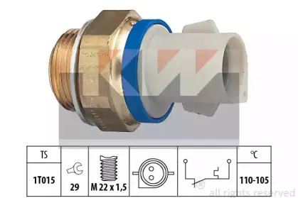 550 165 KW Термовыключатель, вентилятор радиатора