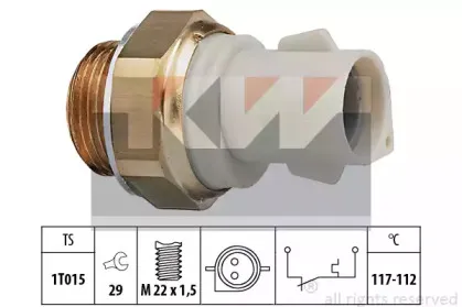 550 166 KW Термовыключатель, вентилятор радиатора